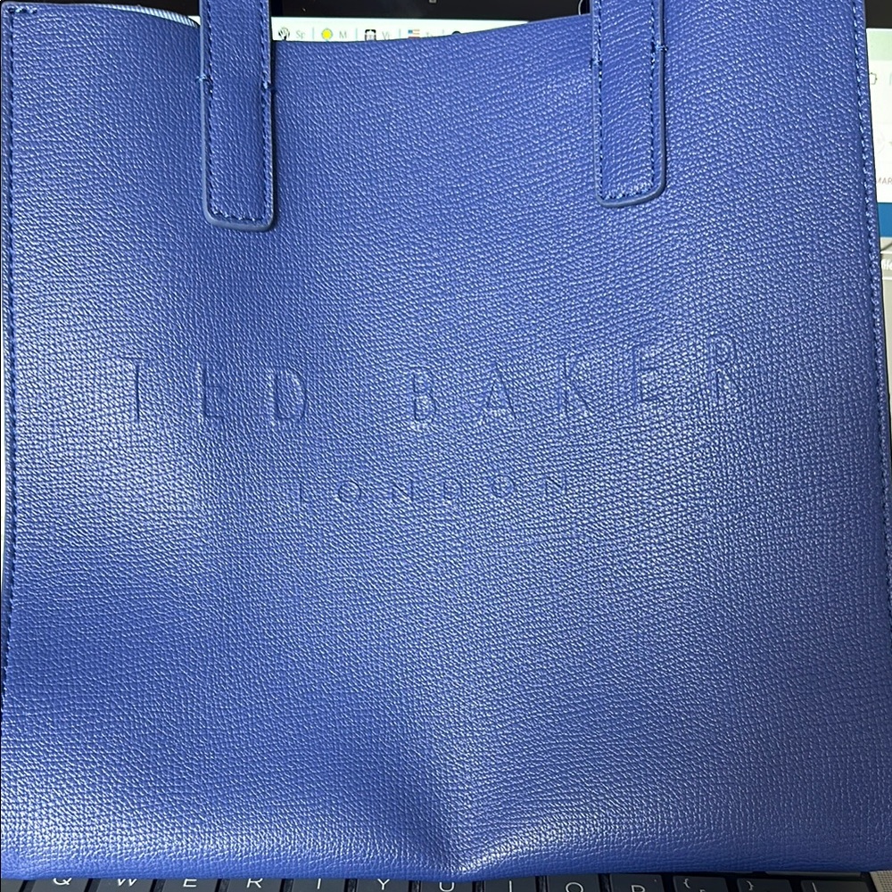 Ted Baker Royal Blue Textured Tote